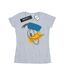 Disney Femme/Les femmes - T-shirt en coton avec tête de Donald Duck (Gris sportif) - UTBI31051-1