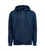 Unisex Adult Regular Full Zip Hoodie Navy Untagged Movement-1