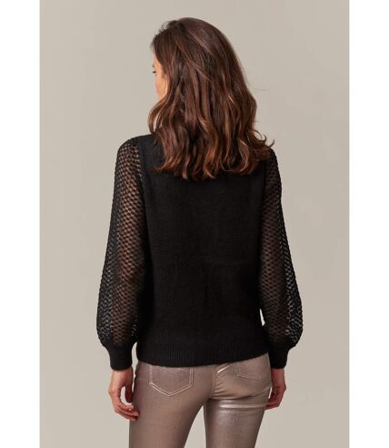 Pull à manches longues transparentes pour femme SIJADE