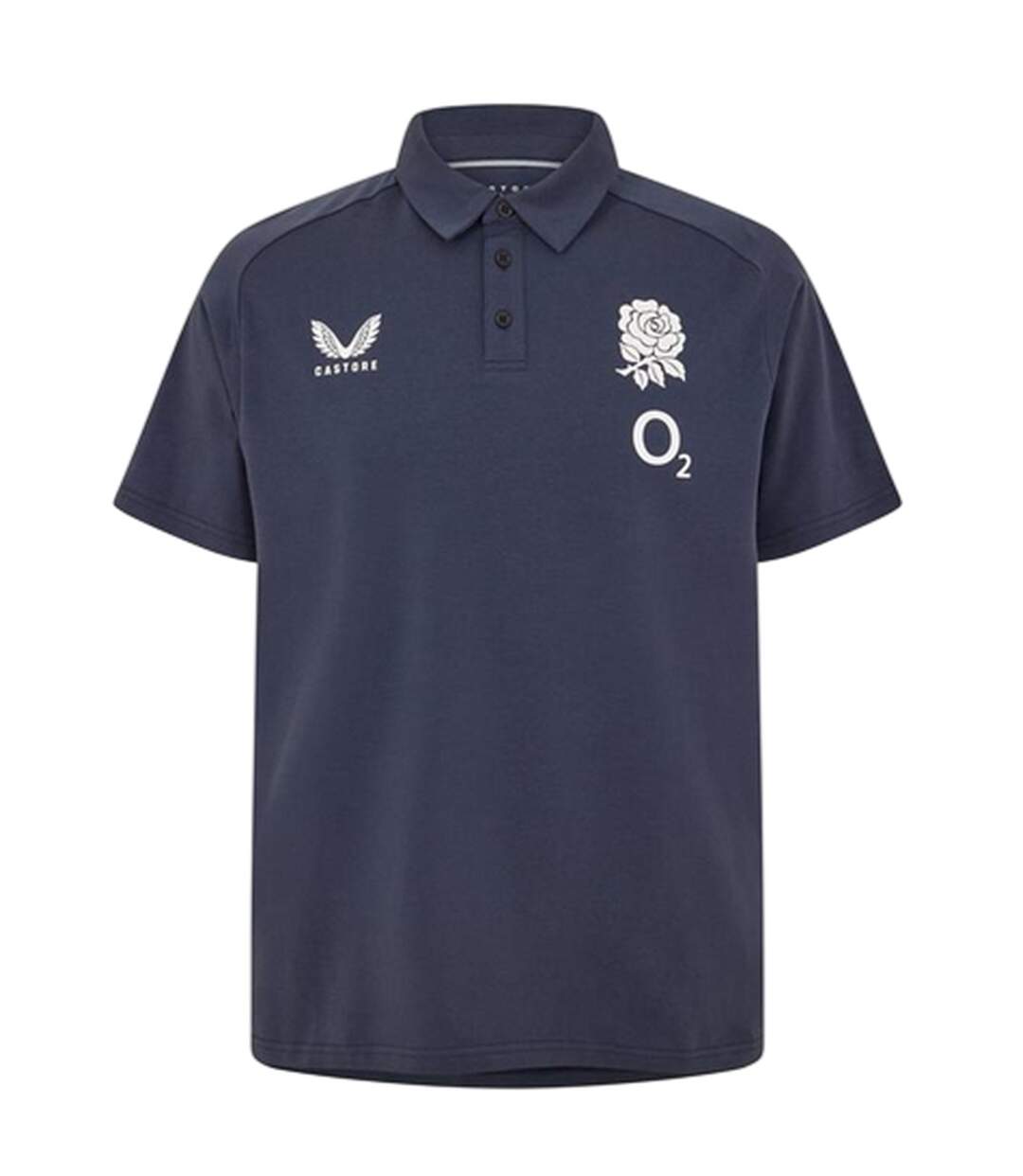 Polo Voyage Motif/style Rugby Angleterre Homme Bleu Marine Castore-1