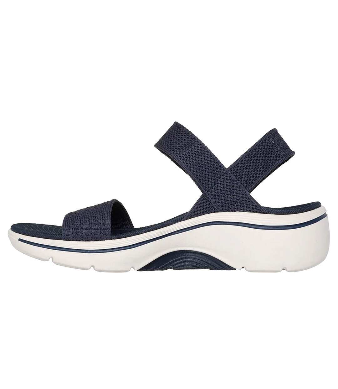 Womens/ladies Go Walk 2.0 Arch Fit Sandals Navy Skechers-2
