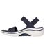 Womens/ladies Go Walk 2.0 Arch Fit Sandals Navy Skechers-2
