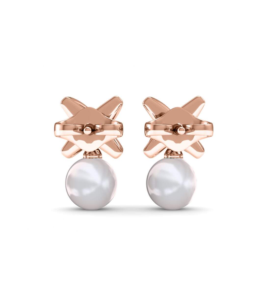 Boucles d'oreilles Chris Pearl, Perle d'Autriche, Cristal d'Autriche