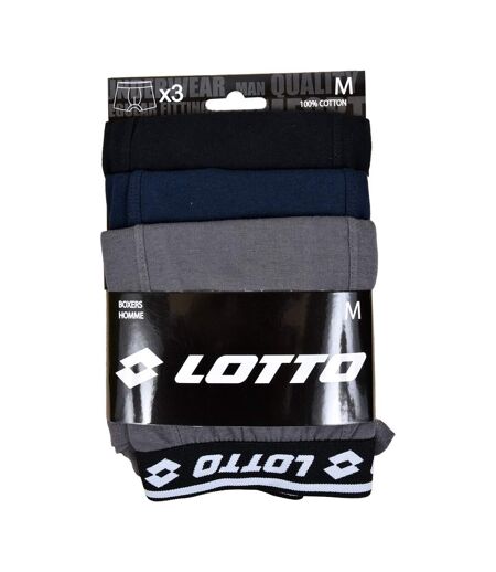 Boxer LOTTO pour Homme 100% COTON - Pack de 3