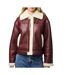 Veste bordeaux femme pieces janelle-1