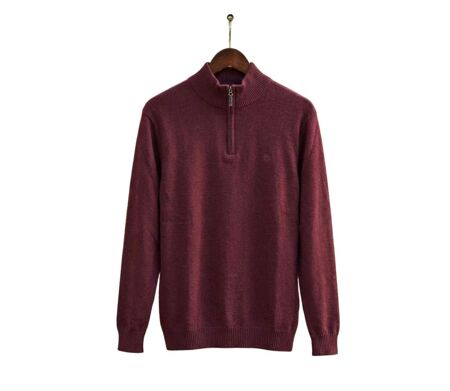 Pull camionneur col montant zippé avec laine PUL2005C