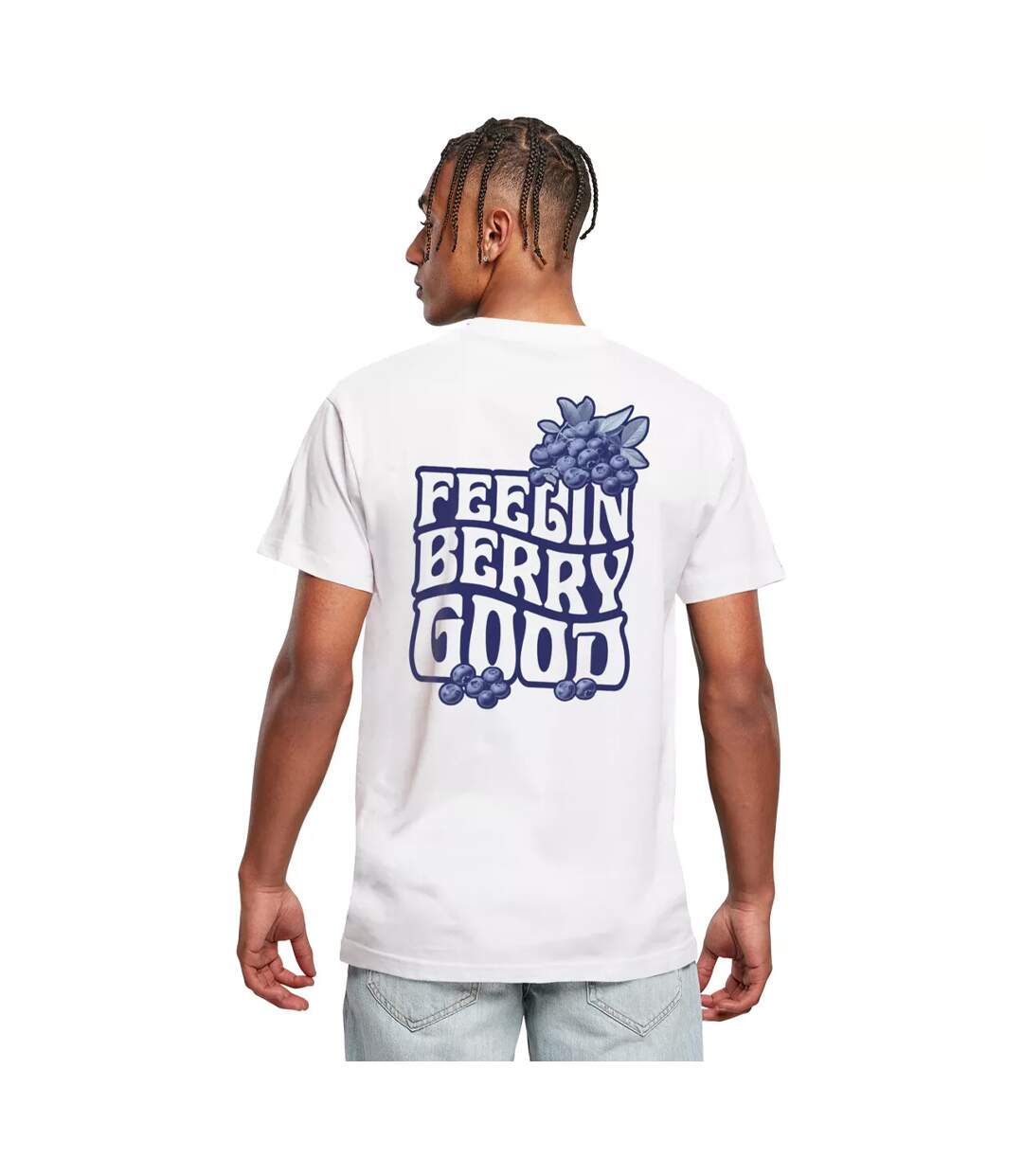 T-shirt Good Vibes Only Pour Hommes Blanc Mister Tee-2