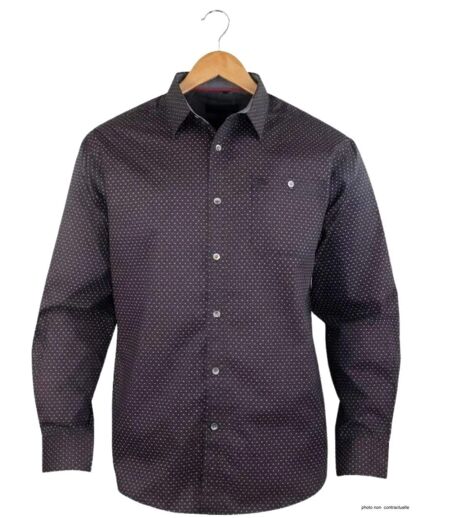 CHALLENGER TOURNI1 - Chemise à carreaux manches longues imprimée pour un look moderne et élégant
