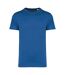 Unisex adult heavyweight slim t-shirt sea blue Native Spirit-1