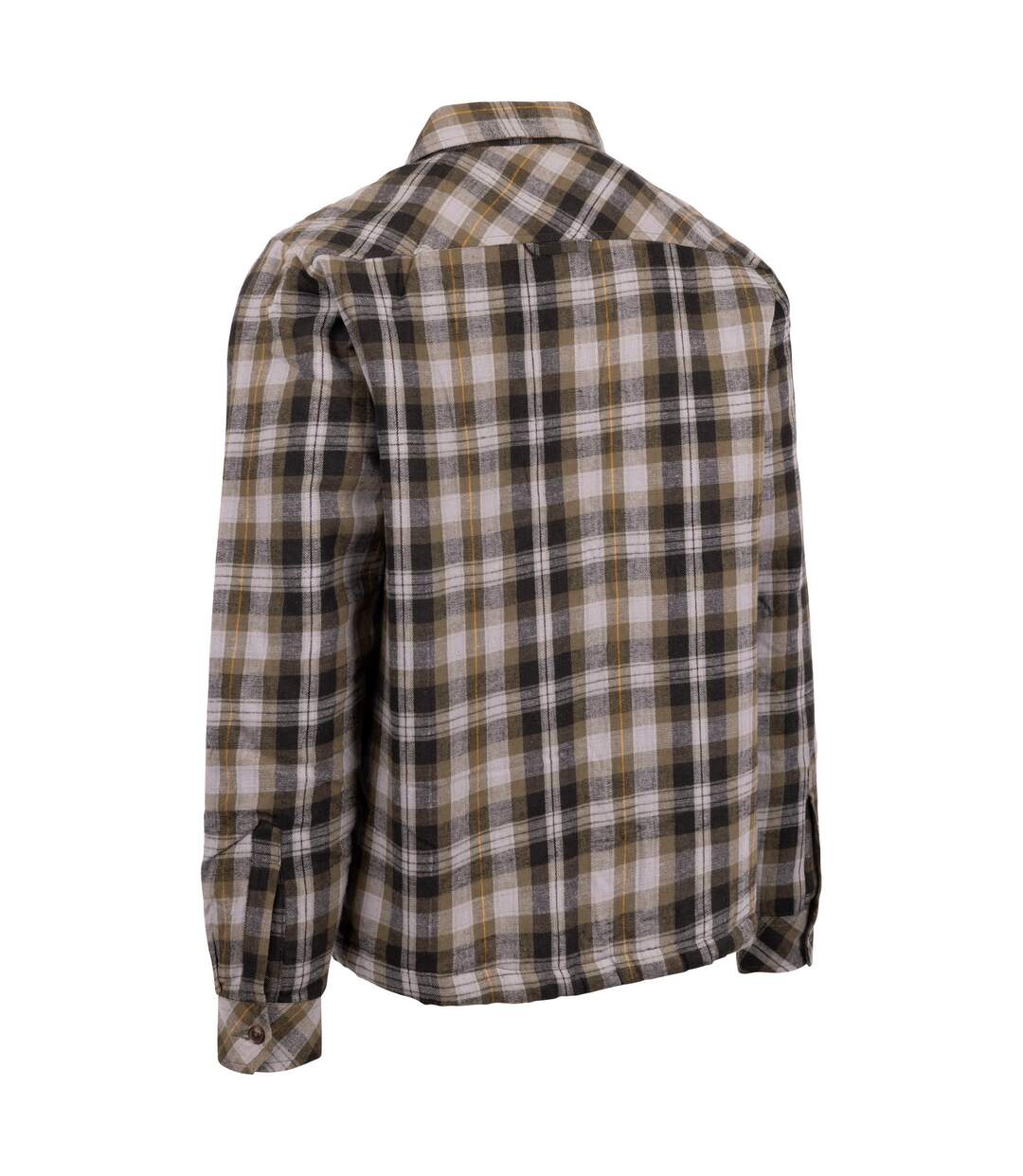 Mens danehill sherpa lined shirt storm grey Trespass