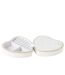 Boîte à Bijoux Cœur Ericka 16cm Blanc-3