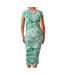 Robe Verte/Blanche Femme Mamalicious Swan - L