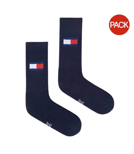 Chaussettes Motif/style Logo Adulte Bleu Marine Tommy Hilfiger