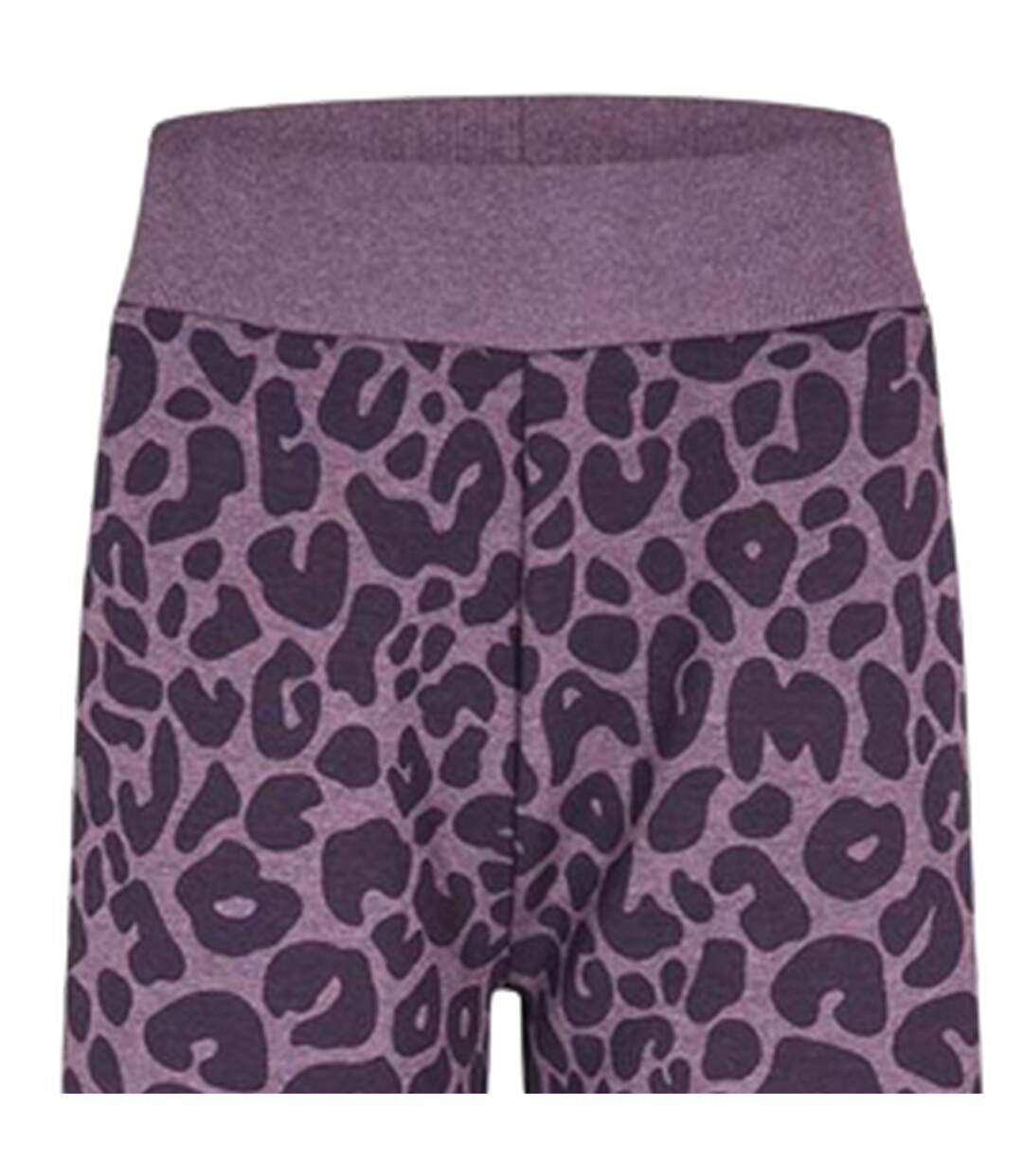 Pantalon De Détente Motif/style Imprimé Léopard Femme Violet Foncé Boss-3