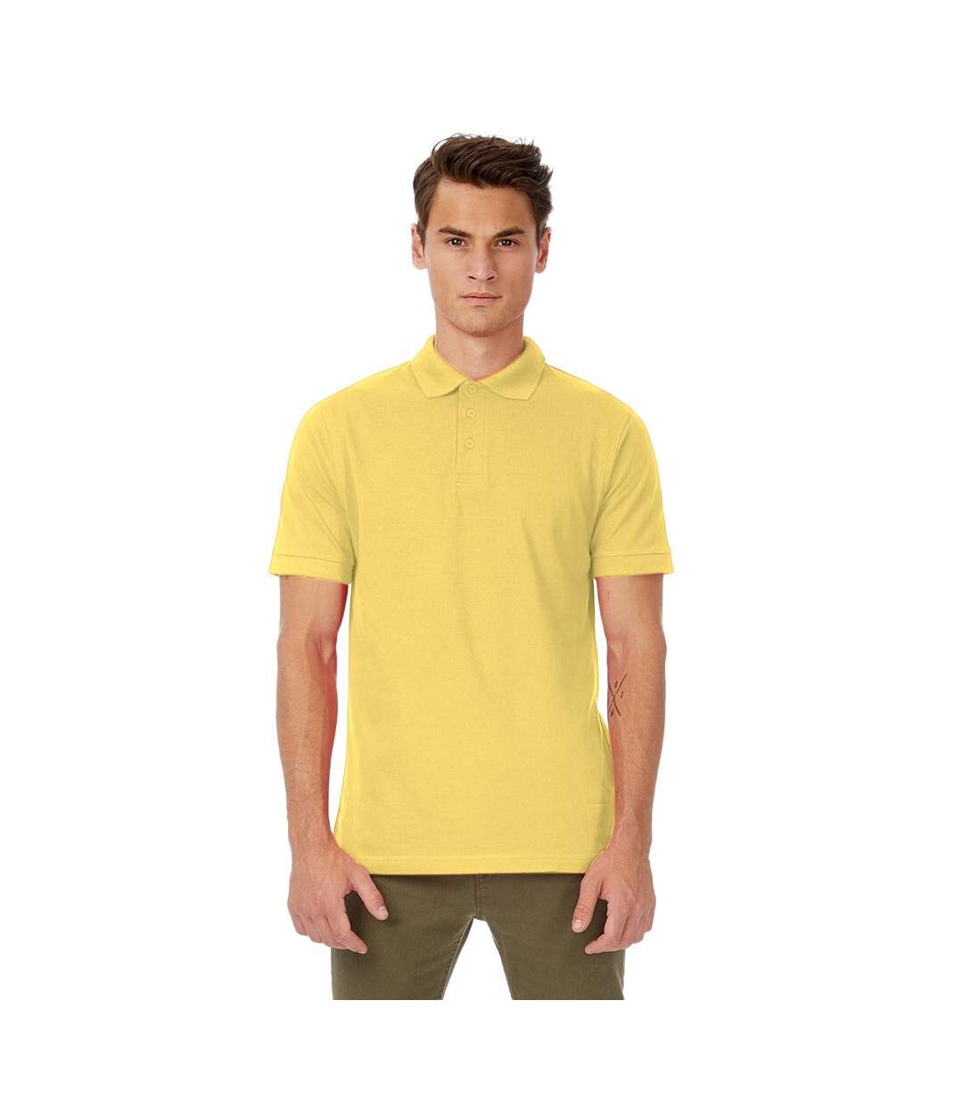 Polo À Manches Courtes Safran Homme Or B&C-1