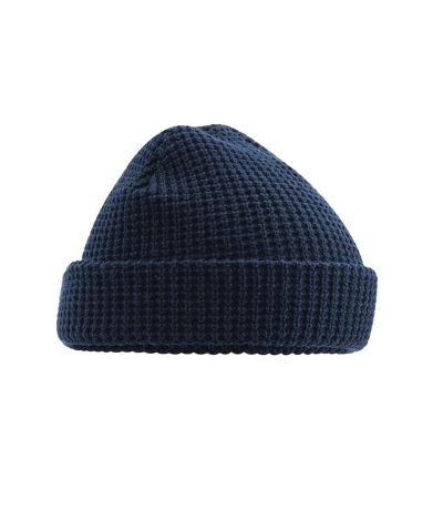 Beechfield Unisex Adult Classic Waffle Knitted Beanie (French Navy) - UTBC5295