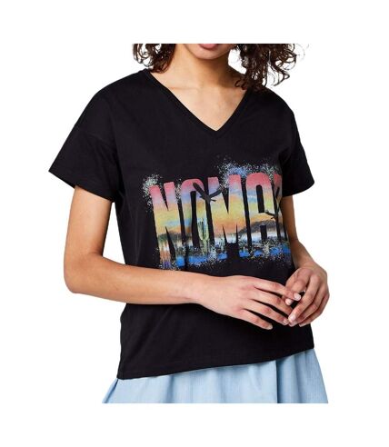 T-shirt Noir Femme Vila Vnillas - S