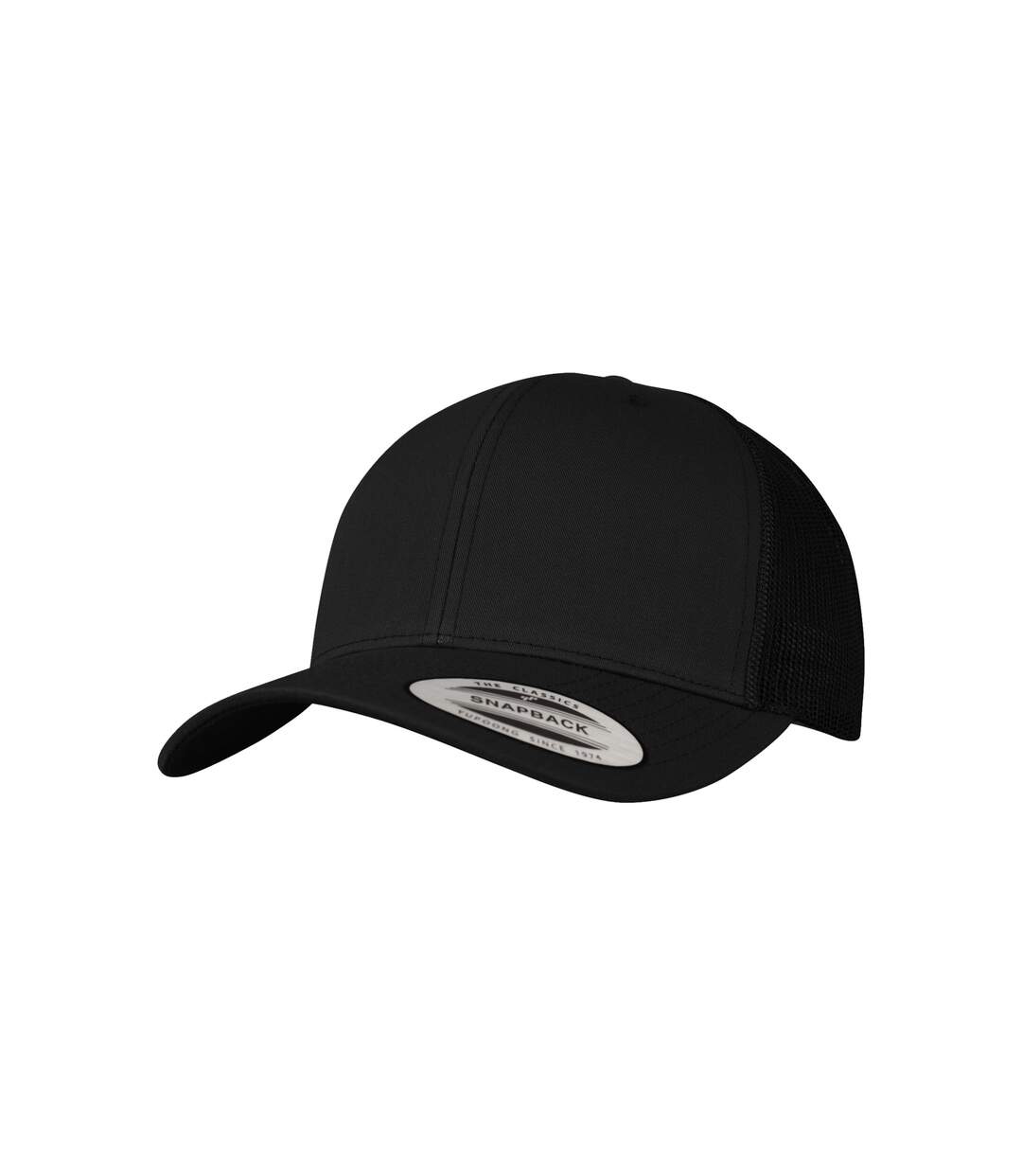 Flexfit Unisex Retro Trucker Cap (Black) - UTPC3701-1
