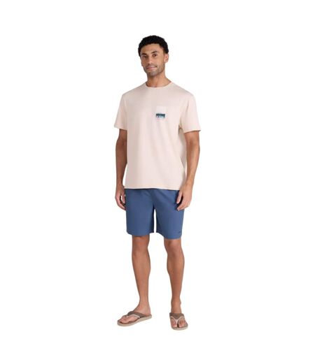 Mens Chase Graphic Relaxed Fit T-shirt Cream Mountain Warehouse
