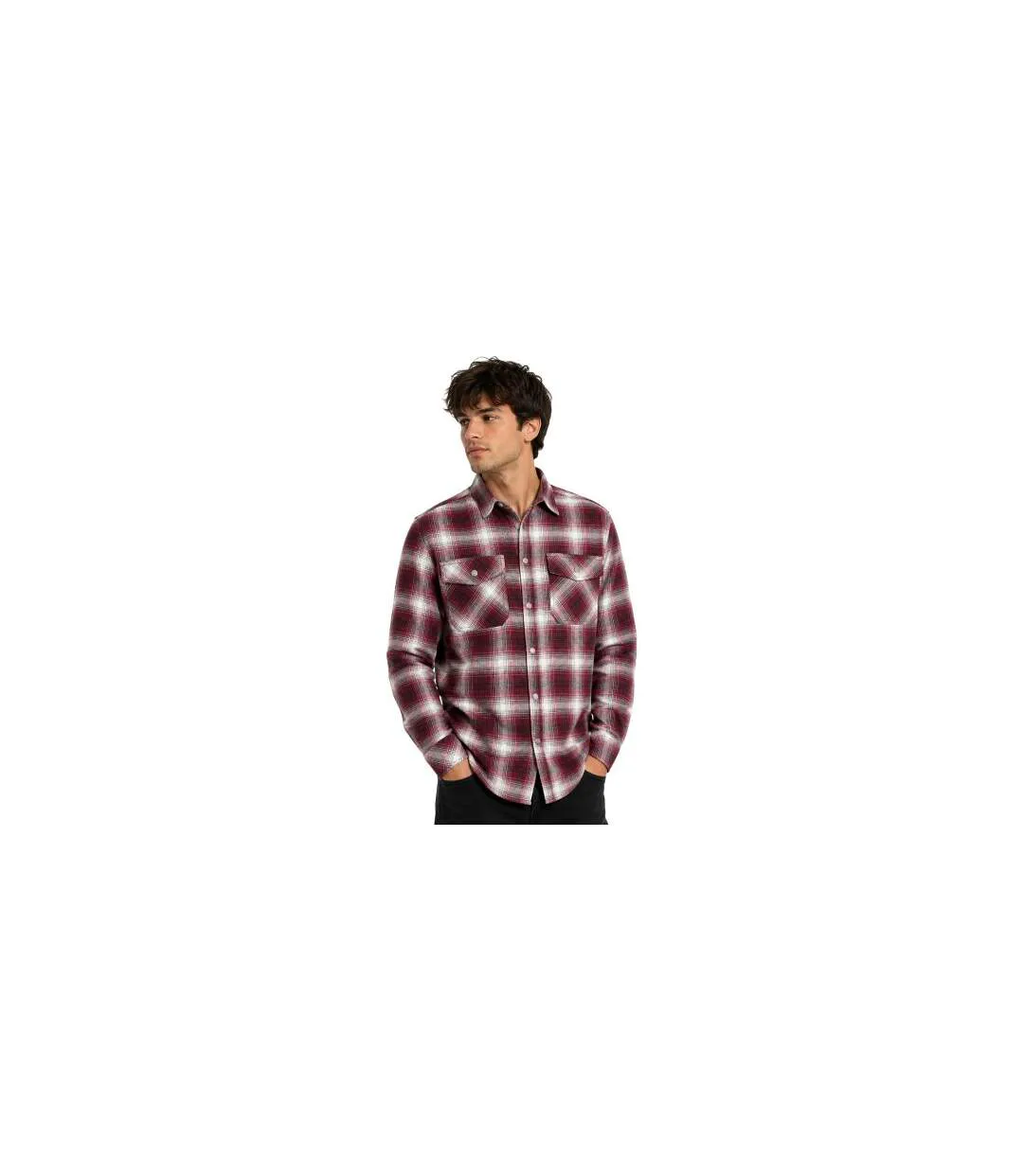 Mens Collared Shirt Merlot Trespass-1