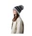 Bonnet Rayé Hygge Bleu Foncé Gris Beechfield-3