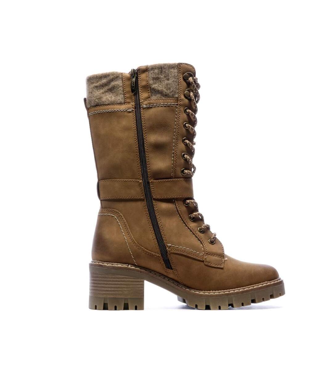 Bottes camel femme relife jorbran-2