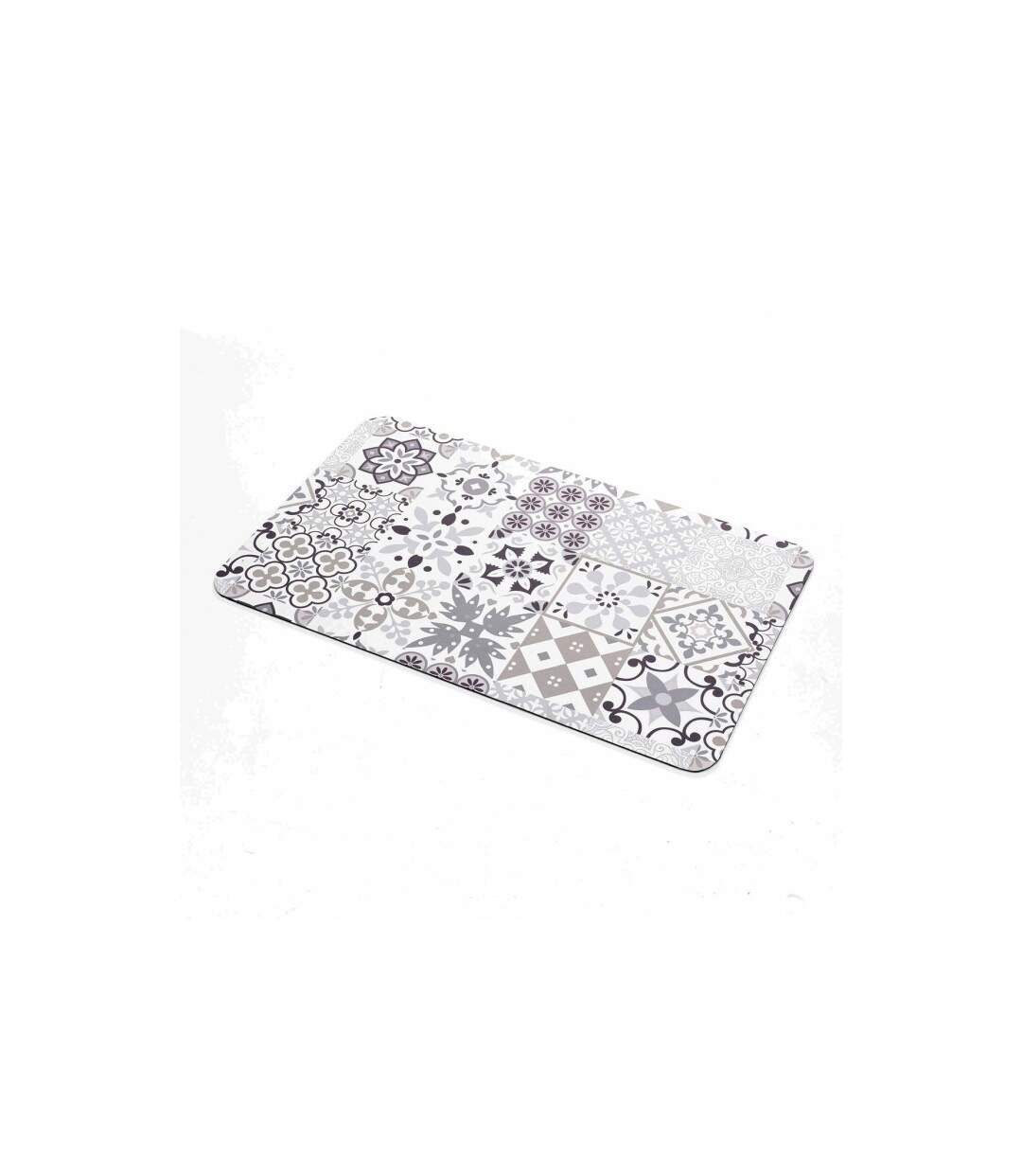 Tapis de Bain Imprimé Salou 50x80cm Gris-4