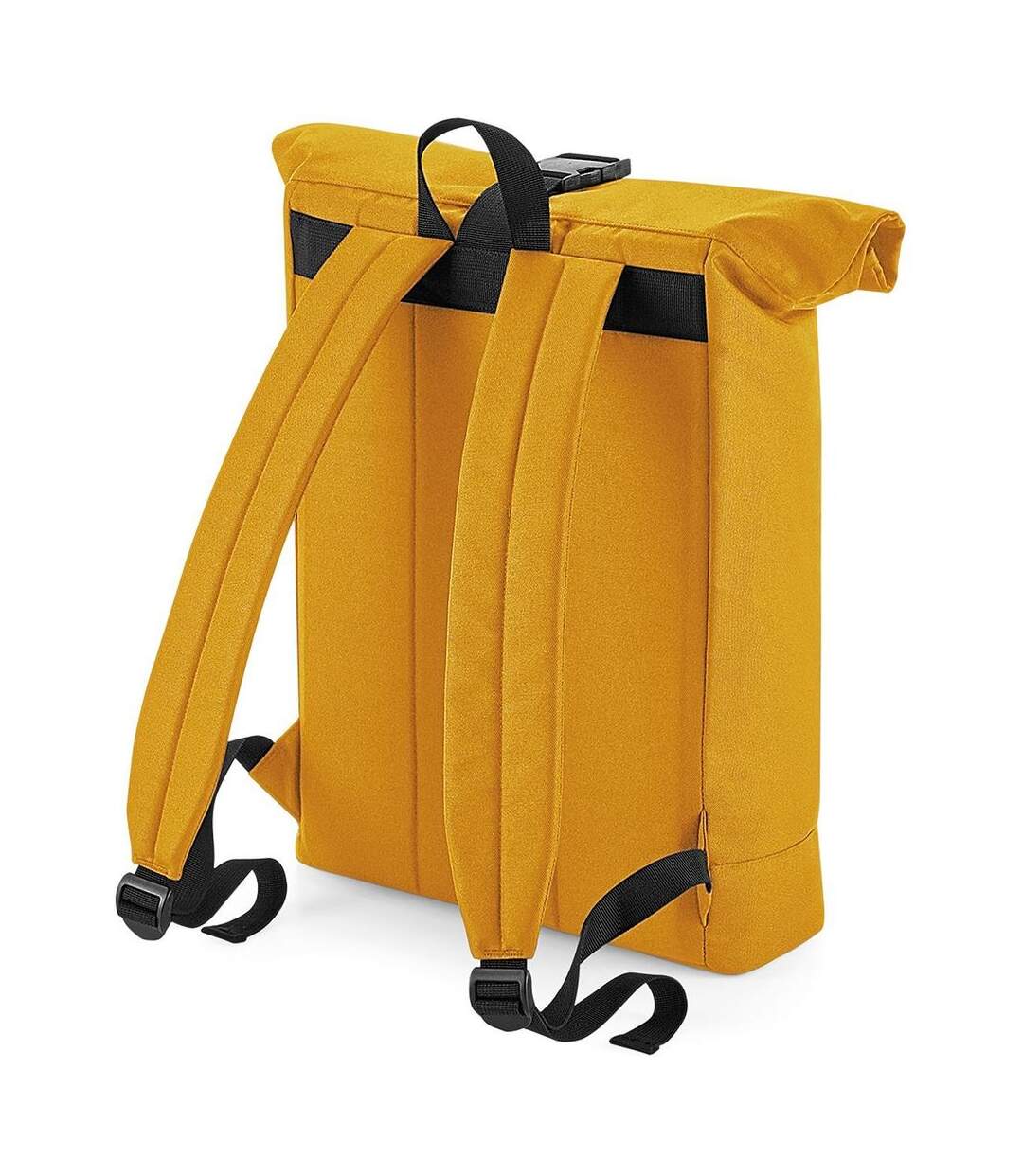 Sac à dos roll-top polyester recyclé - BG286 - jaune moutarde