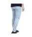 Chino Bleu Homme Teddy Smith Cropped Twill