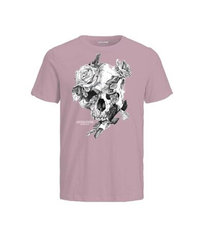 T-shirt rose homme jack & jones summerskull - l