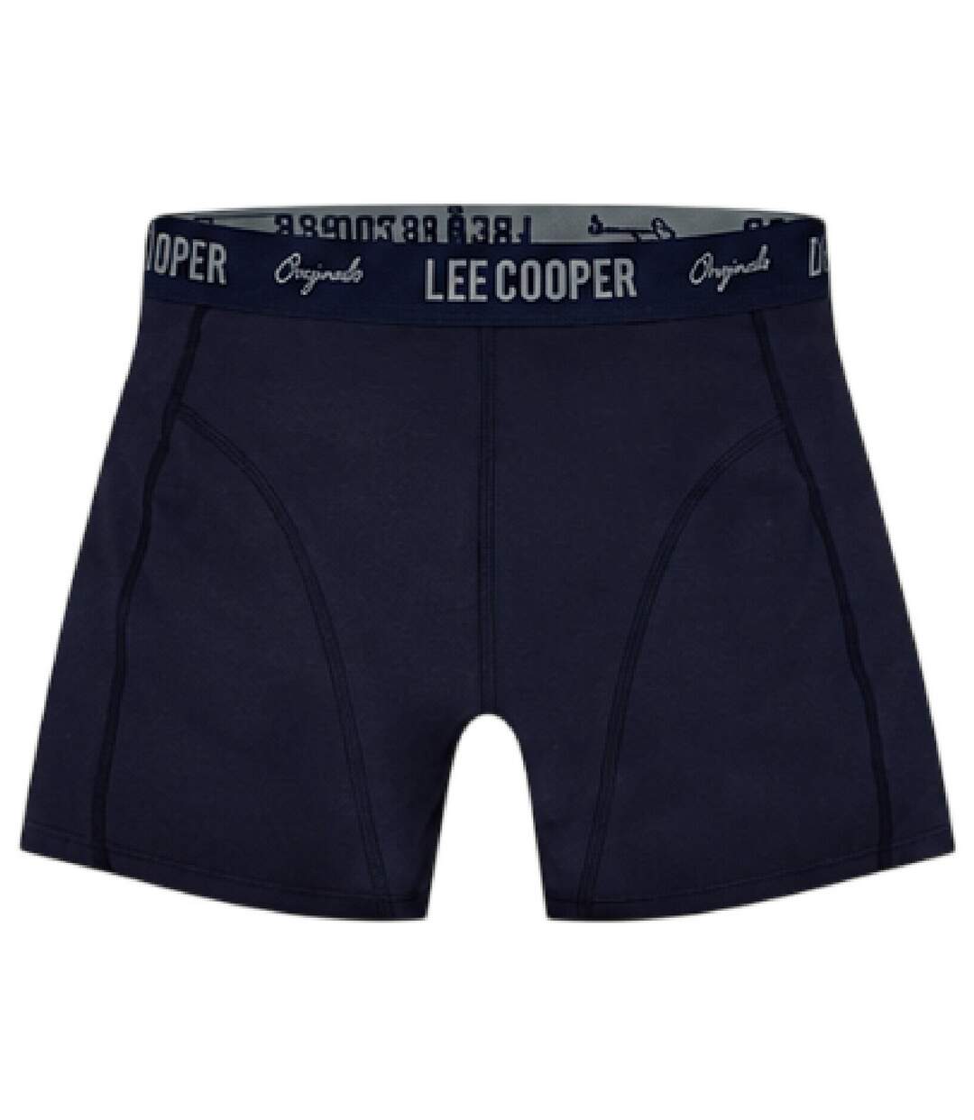 Lot De 5  Boxers Homme Noir Bleu Marine Gris Chiné Lee Cooper-2