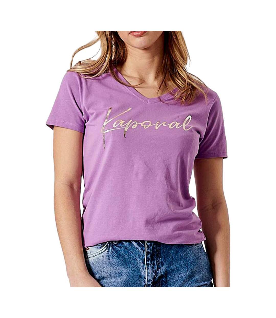 T-shirt Violet Femme Kaporal FRANE - M-1