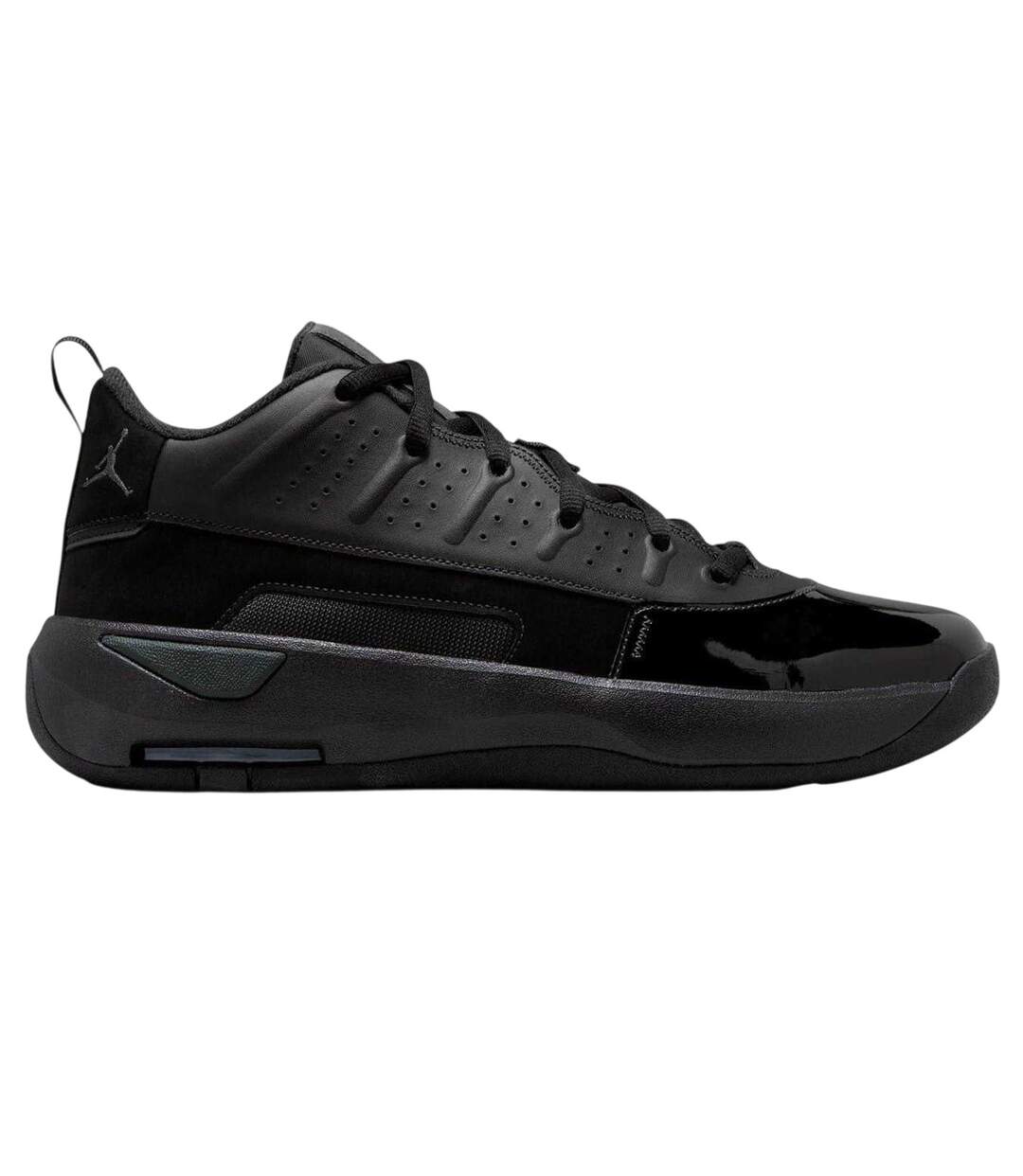 Mens Air Jordan Max Aura 7 Leather Basketball Shoes Black Grey Nike-2