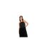 Robe Mi-longue Officiel Femme Noir Deluxe-1
