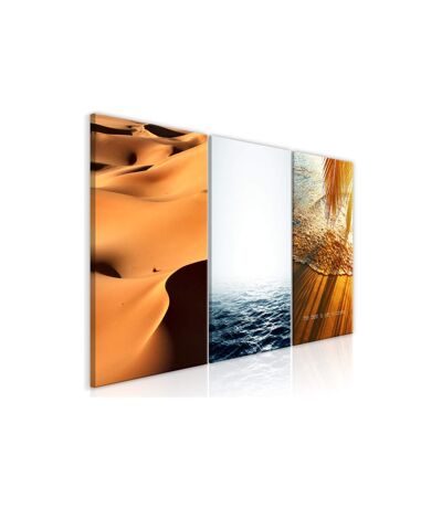 Tableau Imprimé Sand & Water 3 Panneaux 60x120cm