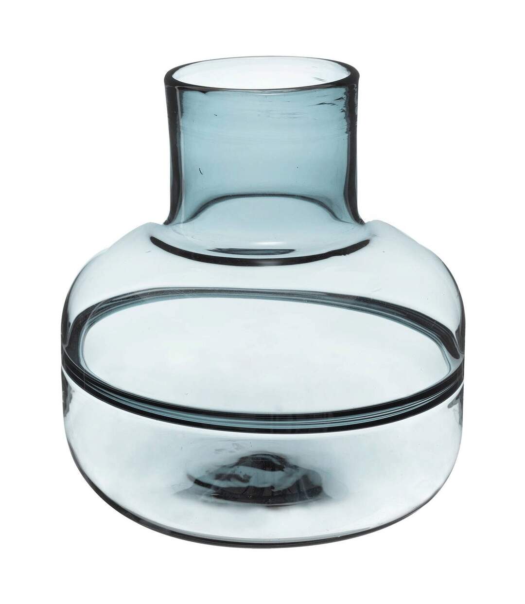 Vase Rond Déco Line Shine 24cm Gris-1