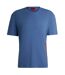 Mens Logo Organic Cotton T-shirt Medium Blue Hugo-2