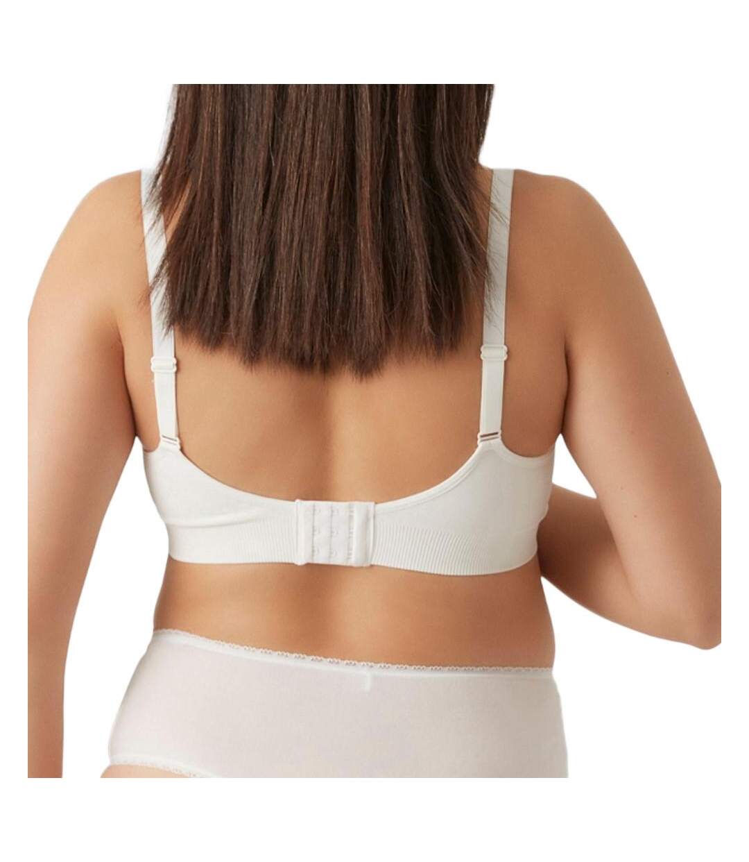 2x Soutien gorge Allaitement Blanc/Rose Femme Mamalicious Lilja - L/XL-2