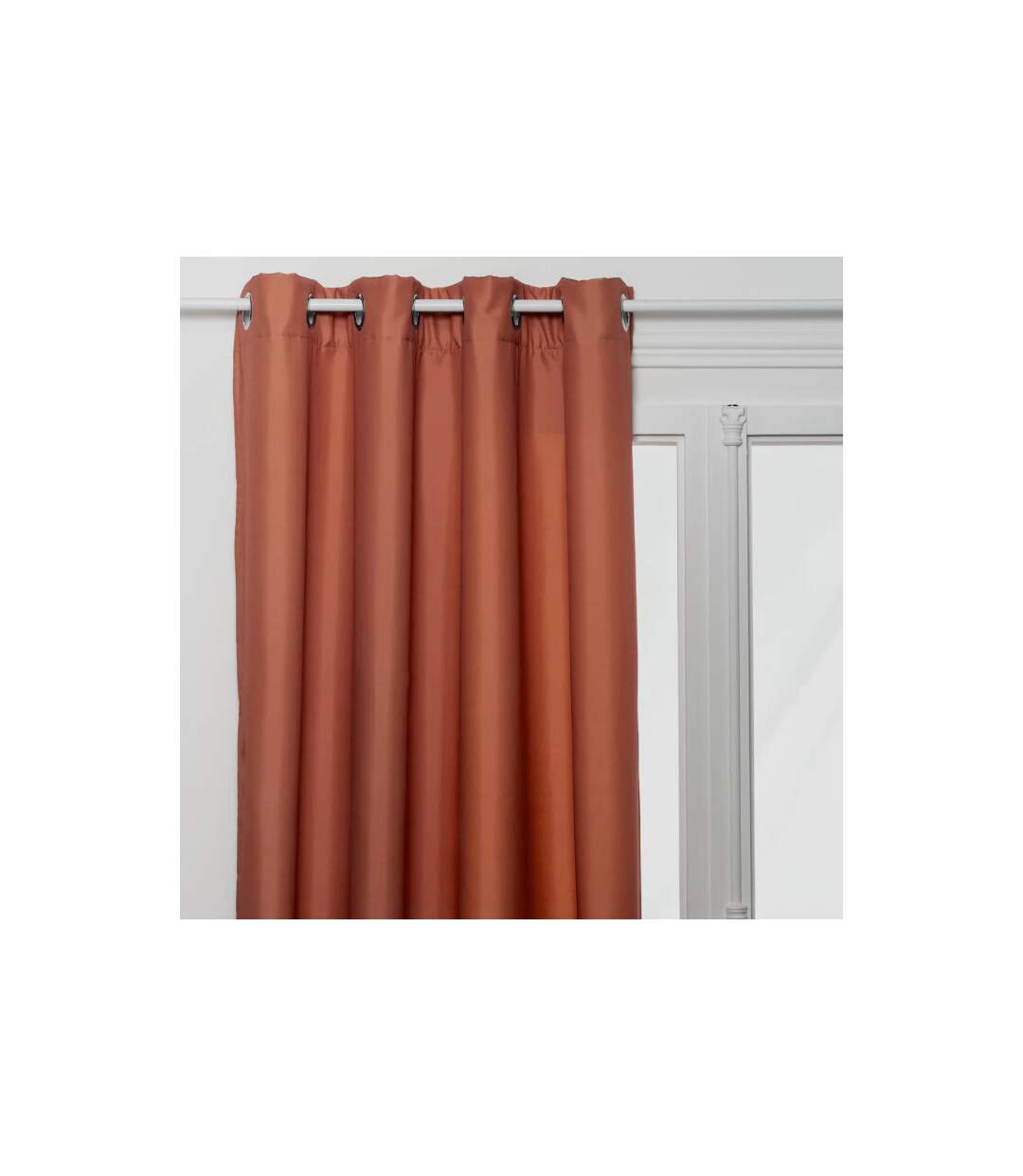 Rideau Isolant à Œillets Eliat 140x260cm Terracotta-1