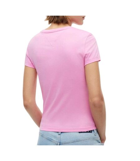T-shirt rose femme tommy hilfiger tjw c