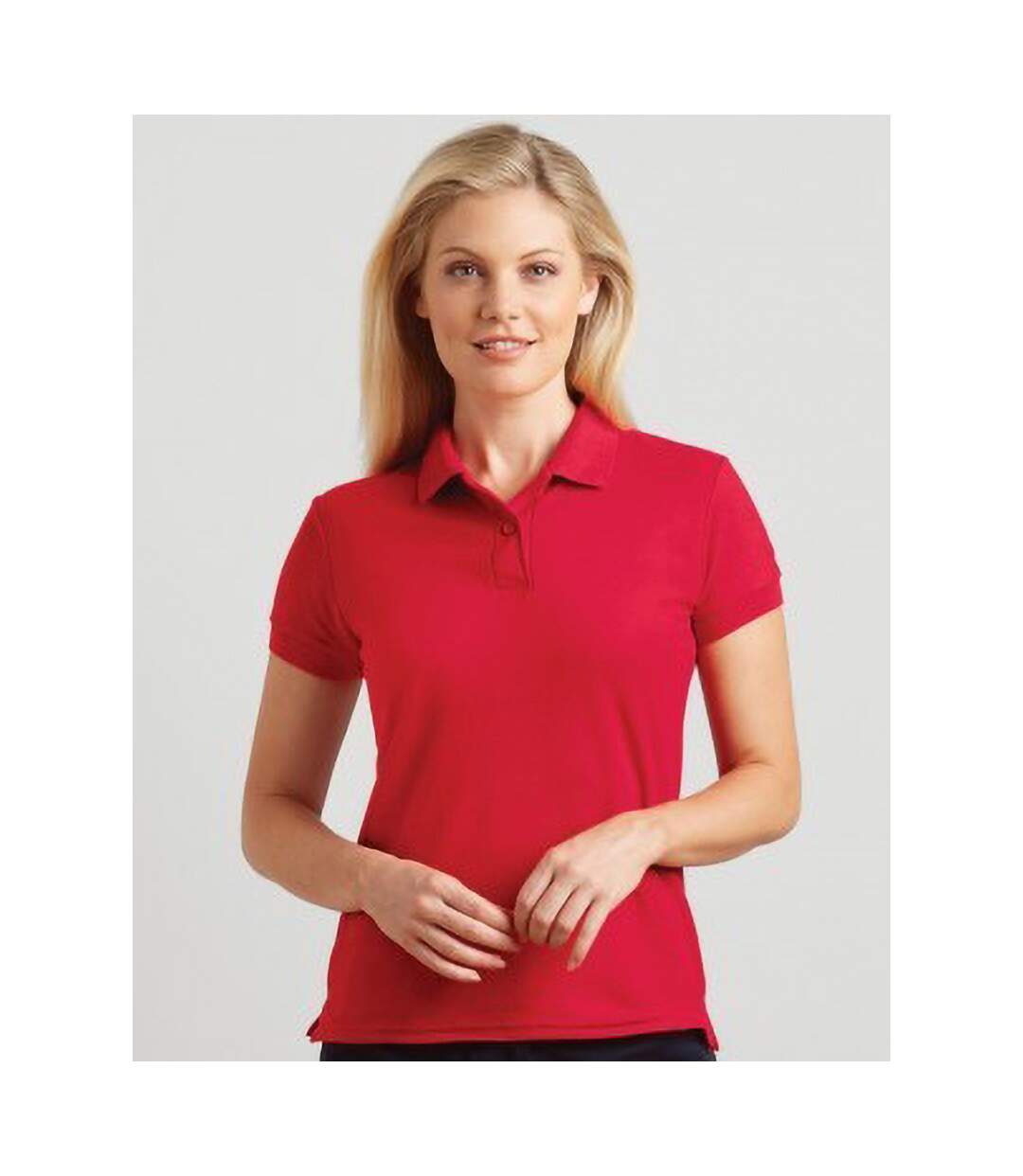 B&C - Polo à manches courtes SAFRAN PURE - Femme (Rouge) - UTBC104