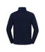 Sweat Uni Col Montant Zippé Iconic Premium Homme Bleu Marine Sombre Fruit Of The Loom-2