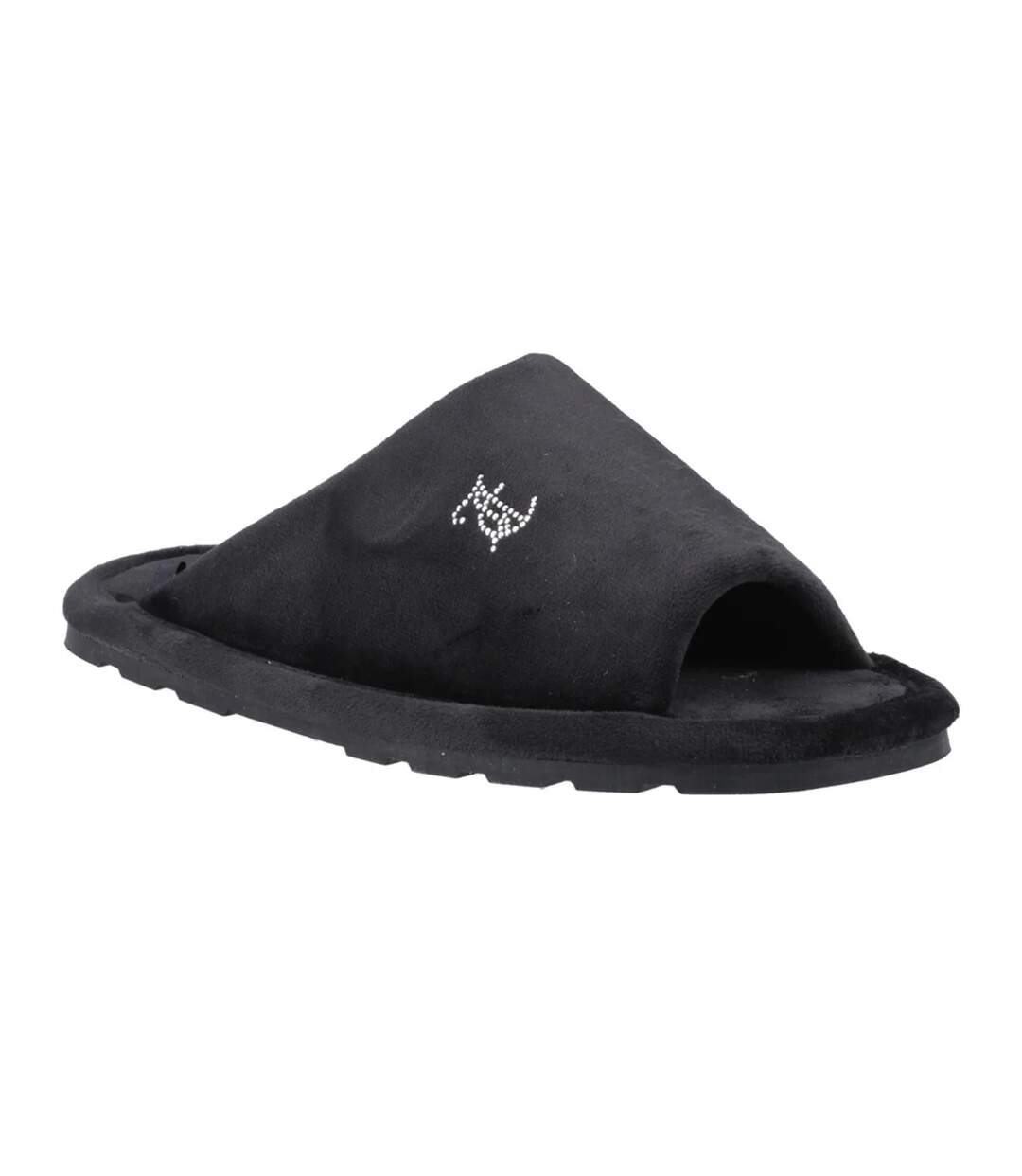 Womens/ladies Vivien Padded Slippers Black Juicy Couture-1