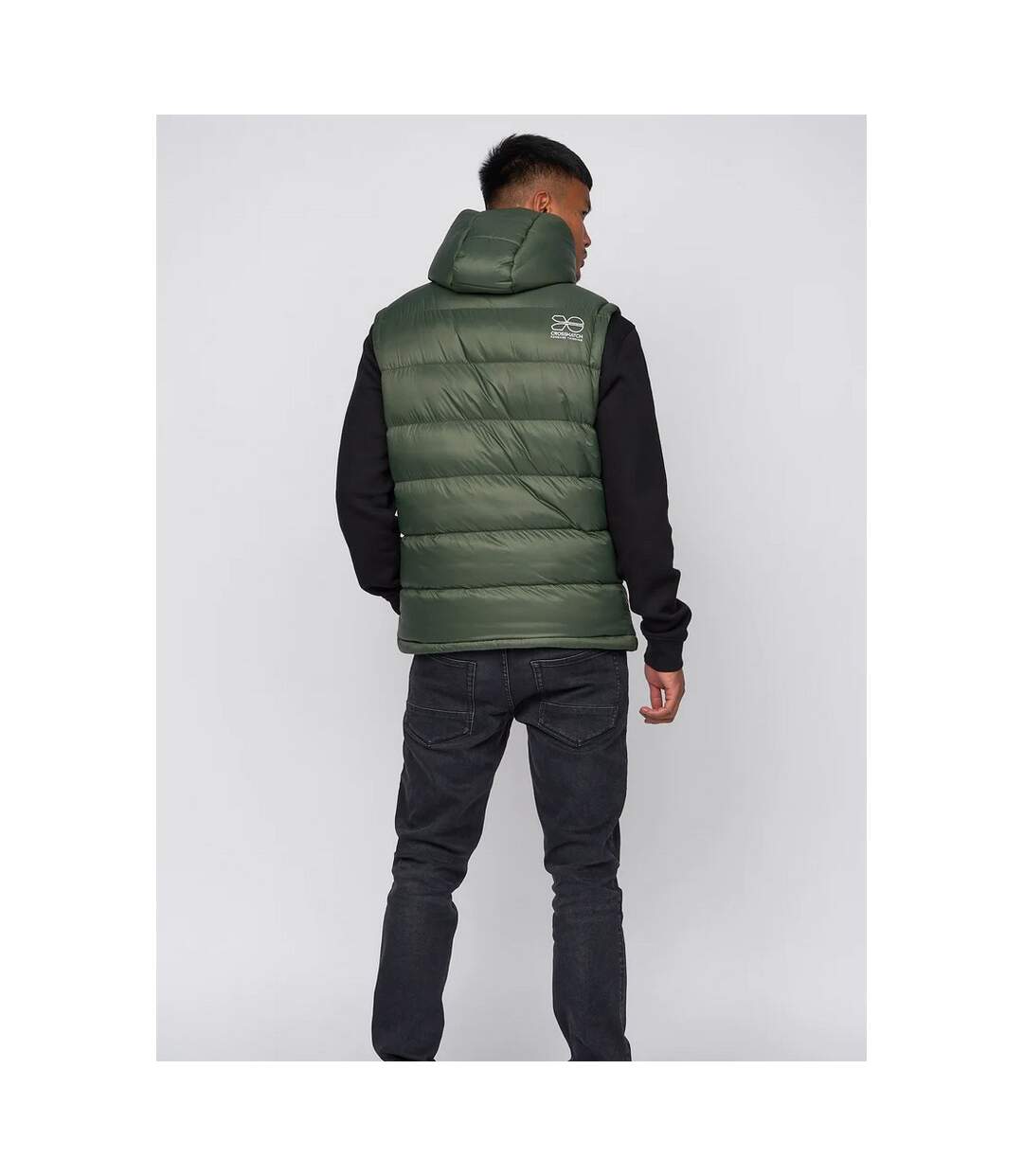 Crosshatch Mens Stanfield Vest (Dark Olive)
