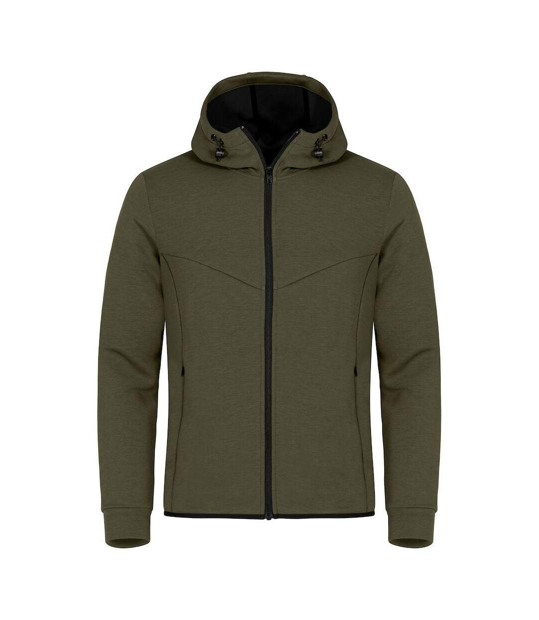 Sweat À Capuche Hayden Homme Vert Kaki Clique-1