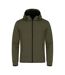 Sweat À Capuche Hayden Homme Vert Kaki Clique-1