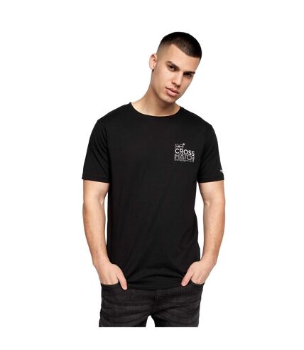 T-shirts baxley homme rouge / noir Crosshatch