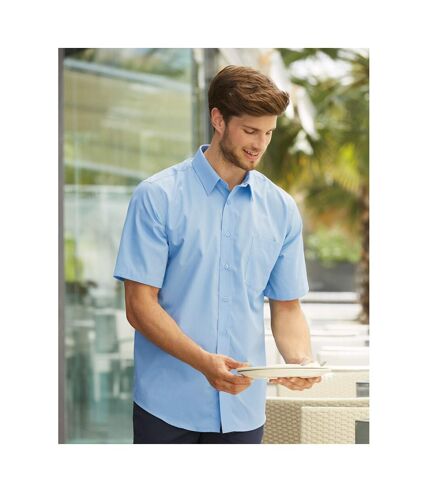 B&C Mens Smart Short Sleeve Shirt / Mens Shirts (Business Blue) - UTBC112