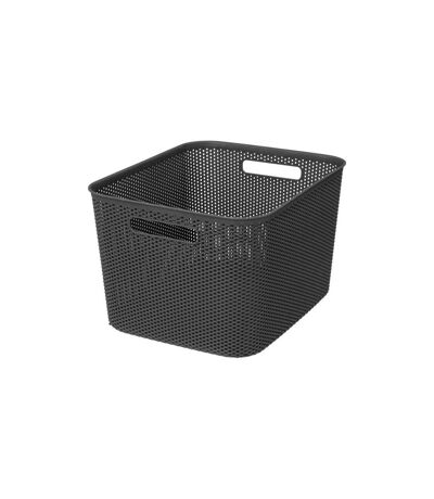 Panier de Rangement Crochet 21cm Gris Anthracite