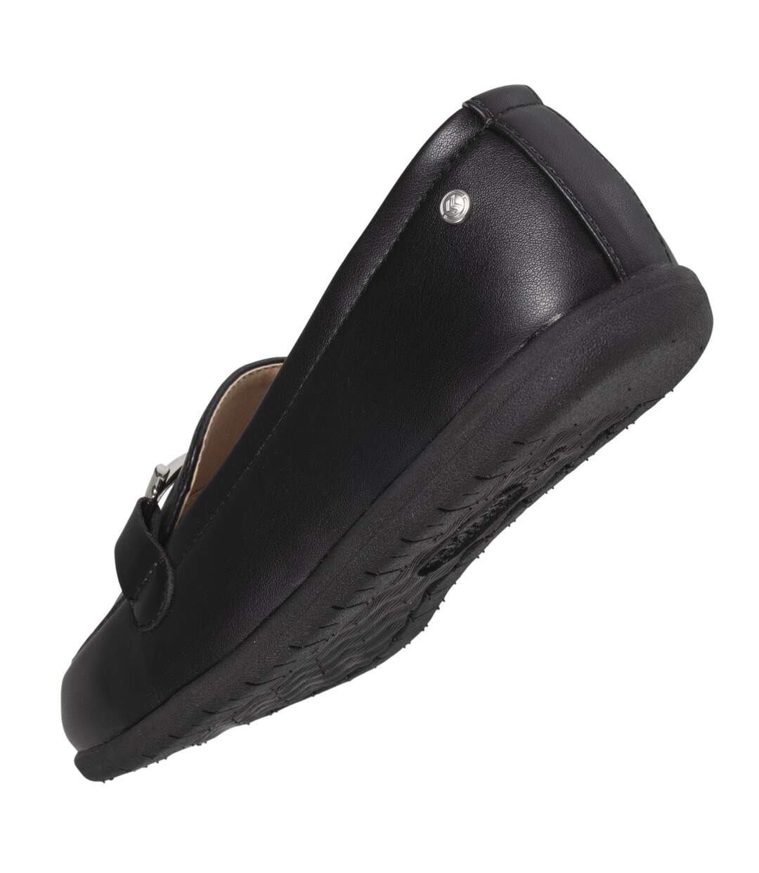 Isotoner Mocassins femme avec accessoire argenté-5